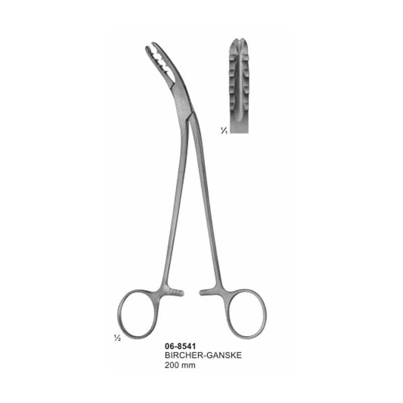 Bircher-Ganske Meniscus And Cartilage Forceps Curved 200 mm