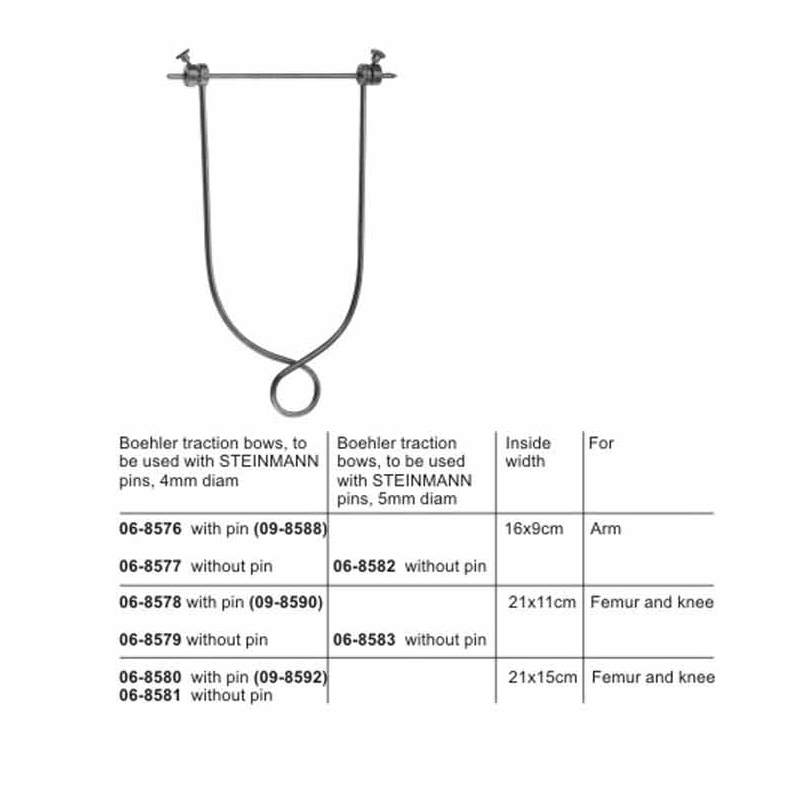 Boehler Traction Bows To Be Used With Steinmann Pin