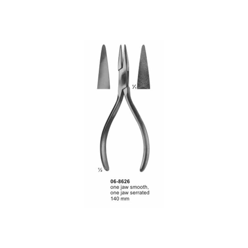 Wire Holding Forceps One Serrated Jaw One Smooth Jaw 140 mm