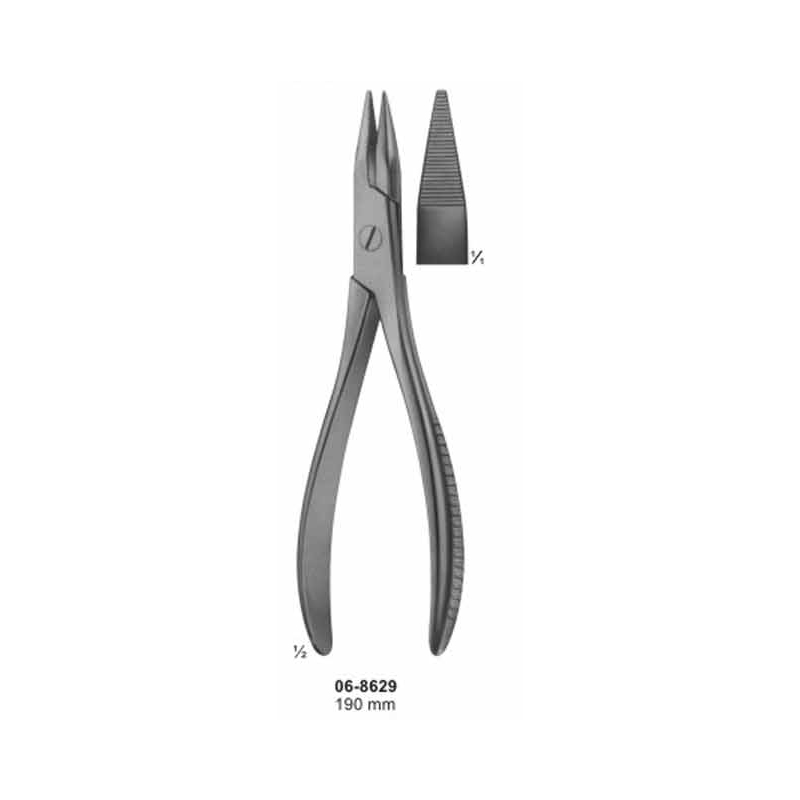 Wire Holding Forceps With Serrated Jaws 190 mm