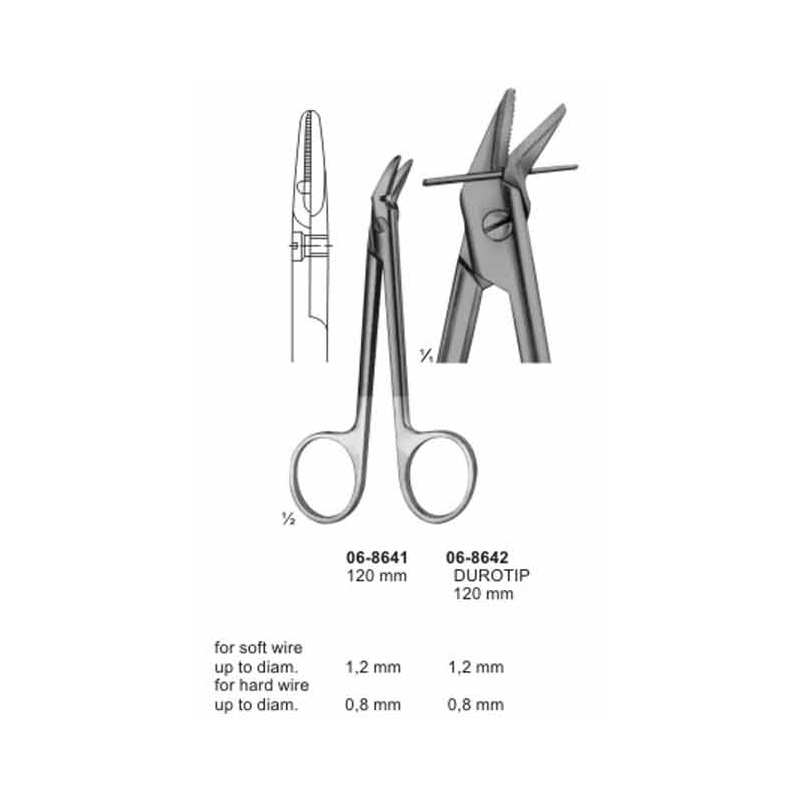 Wire Cutting Scissors Durotip With Carbide Cutting Edges 120 mm