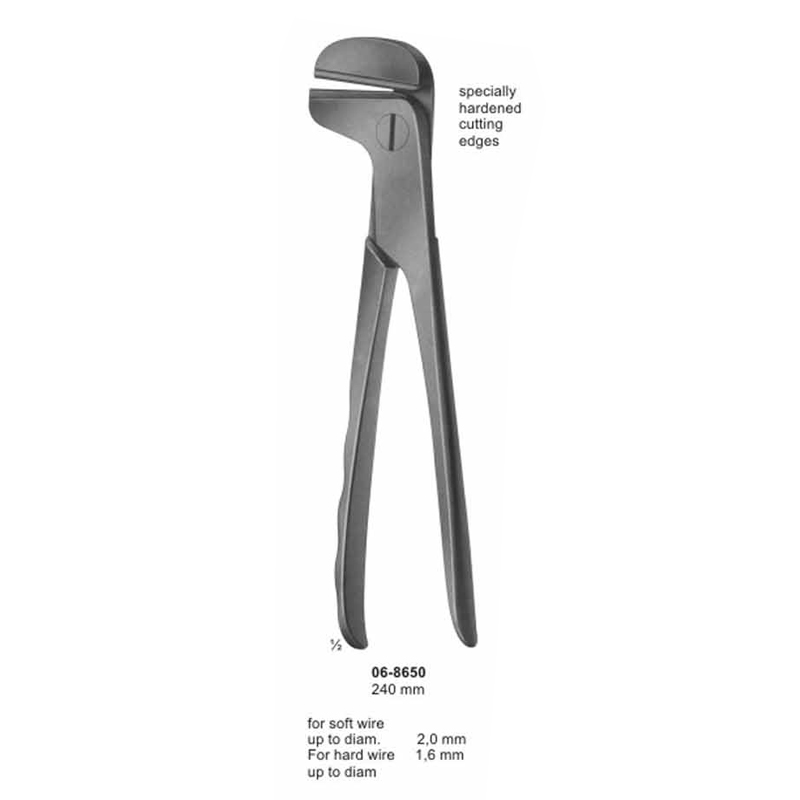 Wire Cutting Pliers Lateral And Front Cutting Action 240 mm