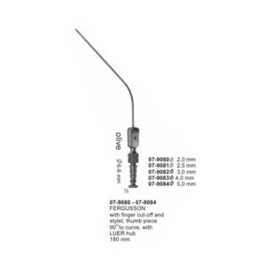 Fergusson With Finger Cut-Off And Stylet Suction Instruments 180 mm
