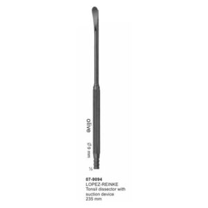 Lopez-Reinke Tonsil Dissector With Suction Device 235 mm