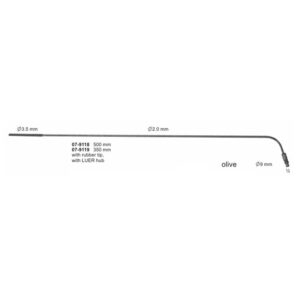 Olive Suction Tube With Rubber Tip And Luer Hub 500 mm