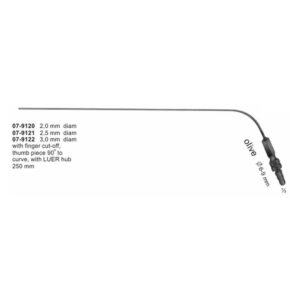 Olive Suction Tube With Finger Cut-Off And Luer Hub 250 mm