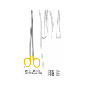 Metzenbaum-Fino Large Scissor With TC Insert Curved Blunt/Blunt