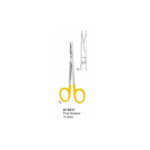 Fine Scissor With TC Inserts Straight Sharp 11.5 cm