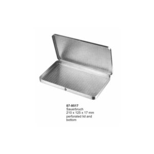 Sauerbruch Sterilizing Needle Cases Perforated Lid And Bottom