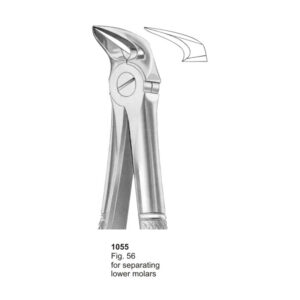 Fig 56 For Separating Lower Molars Dental Extracting Forceps
