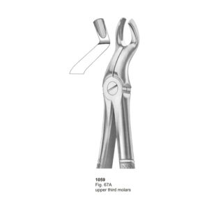 Fig 67A Upper Third Molars Dental Extraction Forceps