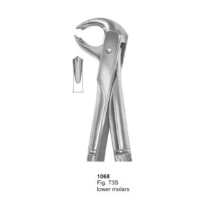 Fig 73S Lower Molar Dental Extracting Forceps