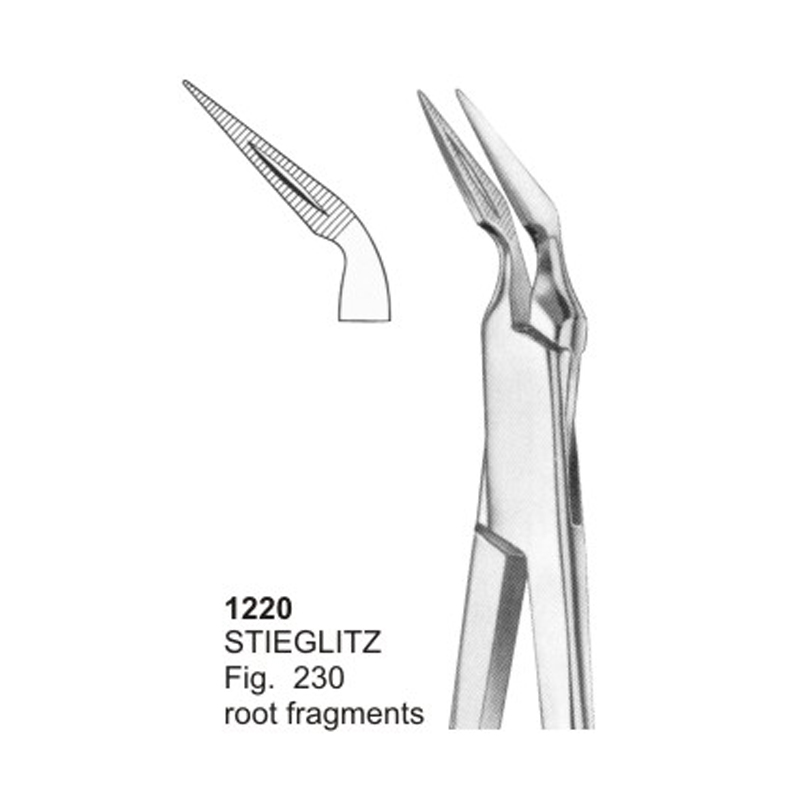 STIEGLITZ Fig 230 Root Fragments Splinter Dental Forceps