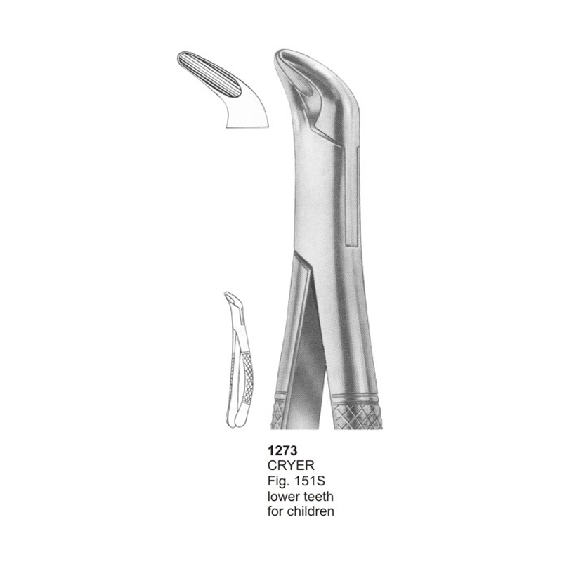 CRYER Fig 151S Lower Teeth For Children Dental Extraction Forceps