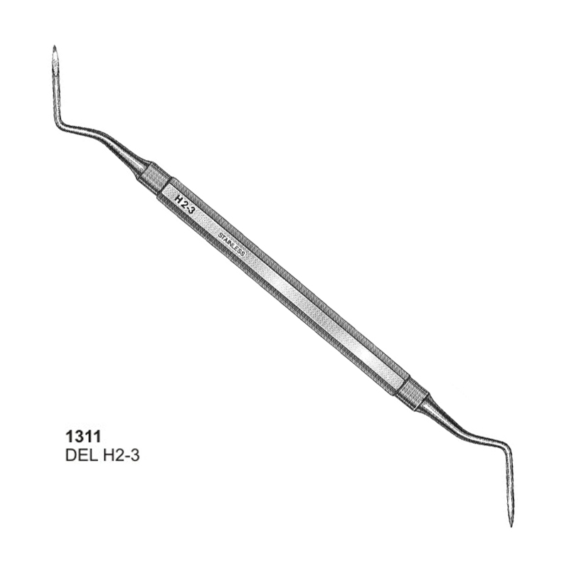 DEL H2-3 Heidbrink Root Tip Picks Dental Elevator