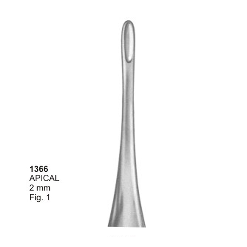 APICAL 2.0 mm Fig 1 Dental Root Elevators