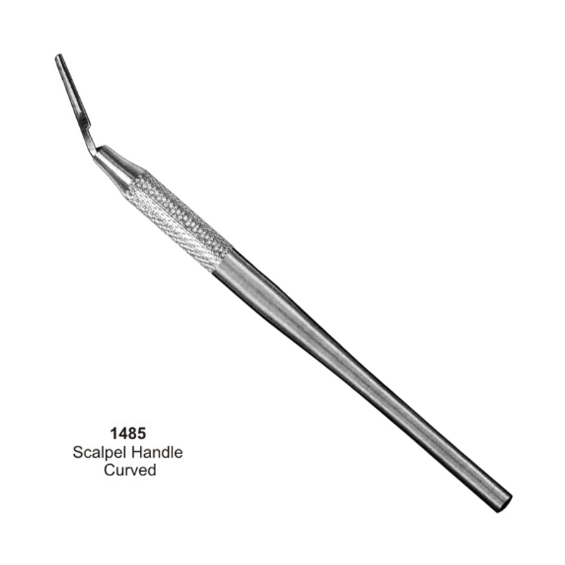 BP Scalpel Handle Curved Solid Handle