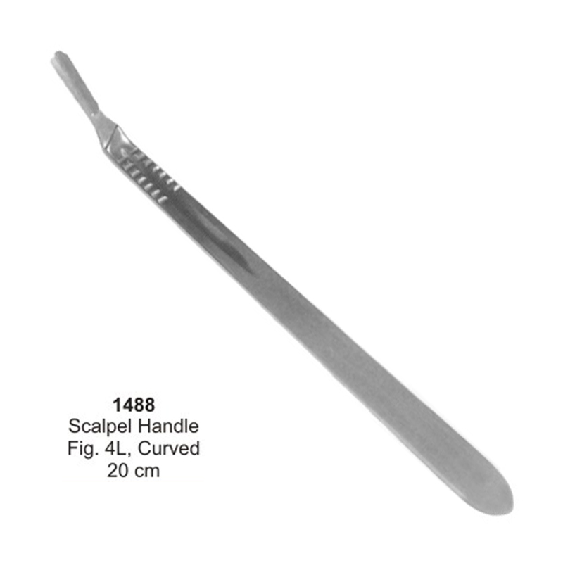 BP Scalpel Handle Fig 4L Curved 20 cm