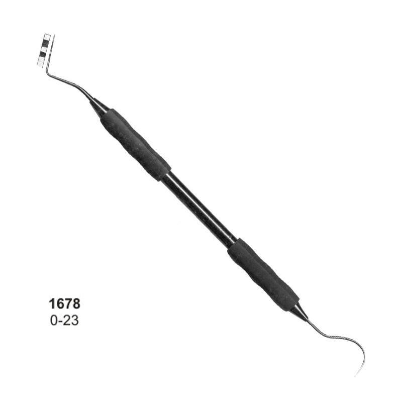 Periodontal Pocket Probe 0-23 Double Ended Tactile Tone