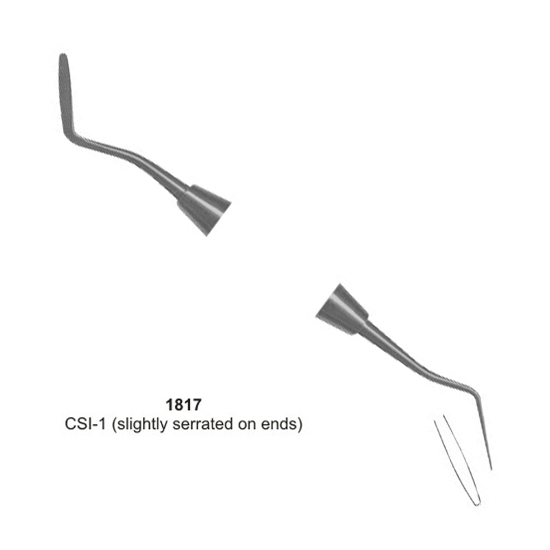 Dental Cord Packer CSI-1 Slightly Serrated On Ends